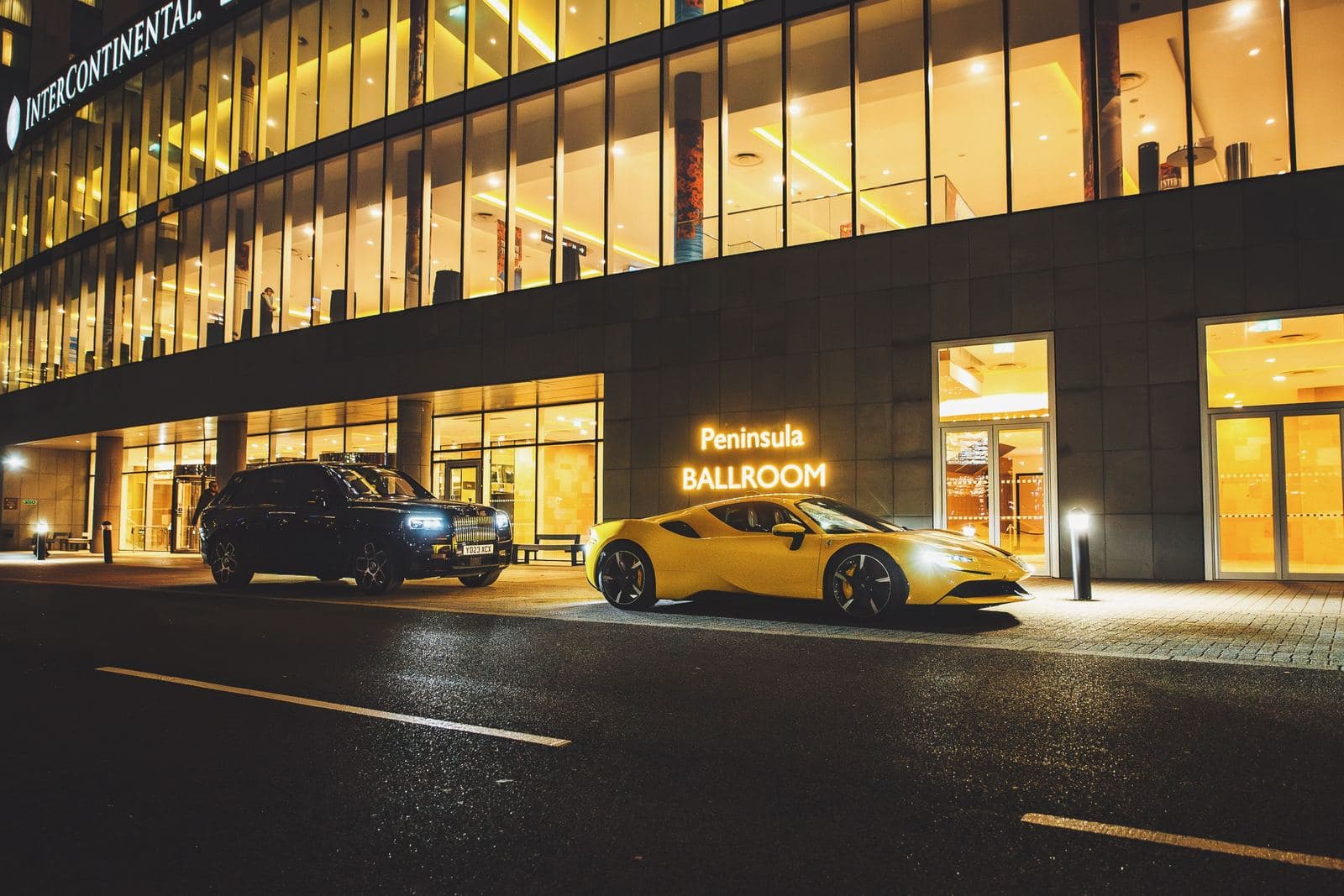 Both vehicles at Peninsula Ballroom