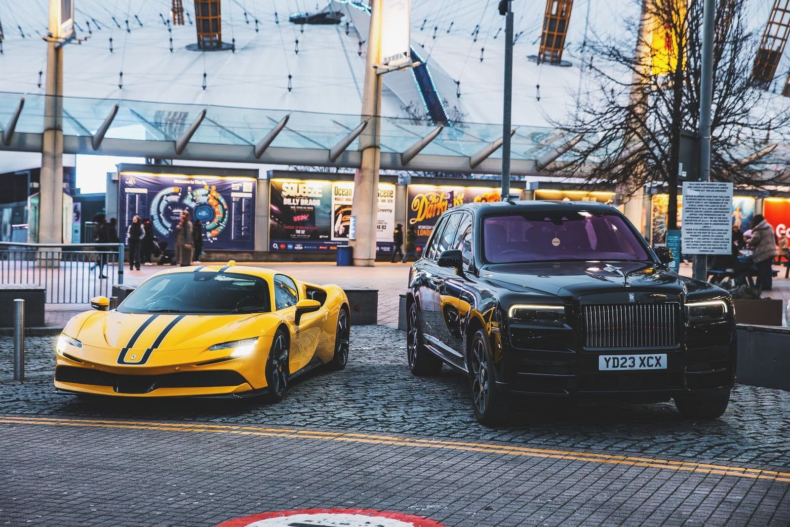 Both vehicles at North Greenwich