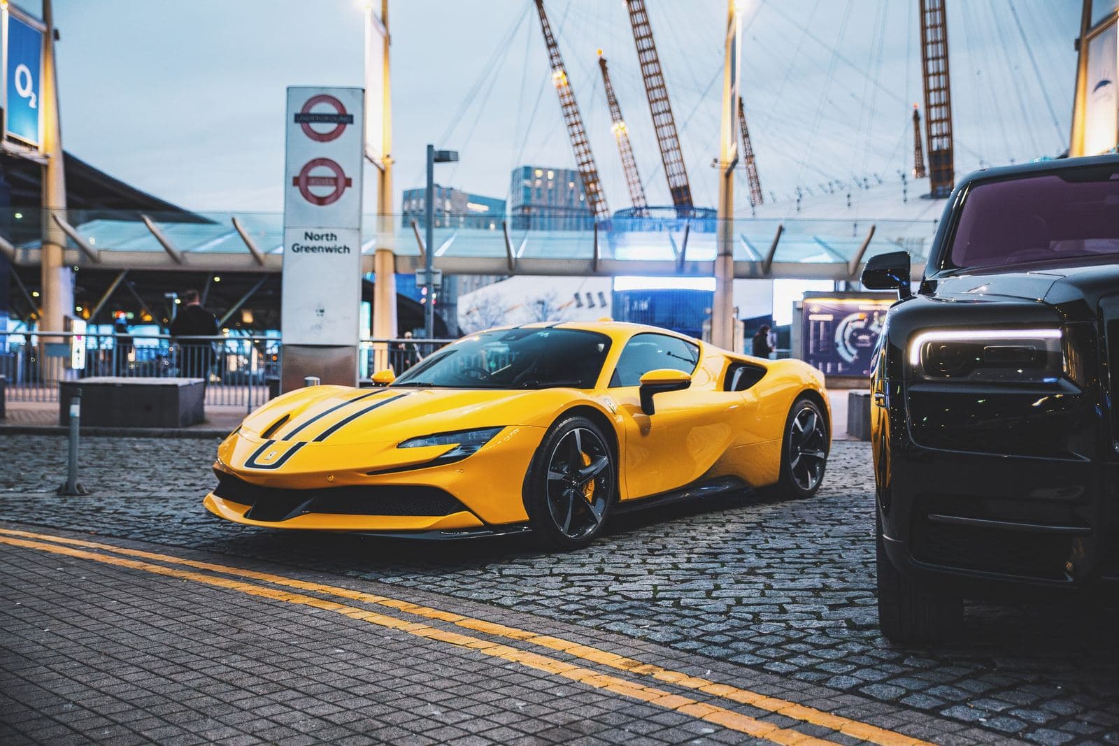 Ferrari with Cullinan at O2
